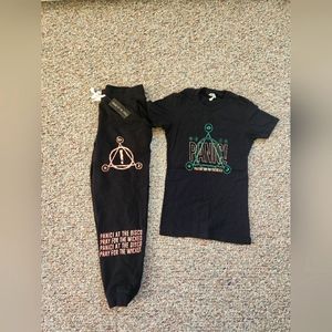 Panic At The Disco ! Matching Lounge Set with Matching Necklace